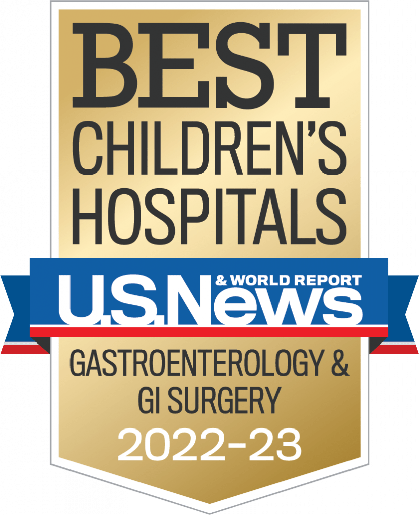 U.S. News & World Report: Best Children's Hospital 2022-23: Gastroenterology & GI Surgery
